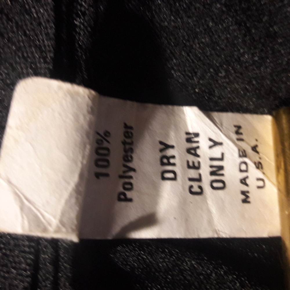 Vintage black With Silver glitter sparkly dress Made In USA Size 13/14 - Picture 11 of 13